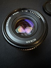Nikon 50mm f1.8 AI-S Nikkor Manual Focus Pancake F-Mount Camera Lens