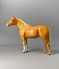 Beswick Thoroughbred Stallion Large Horse In Palomino Gloss No.1772 - 20cm