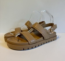 Zara Beige Leather Chunky Sole