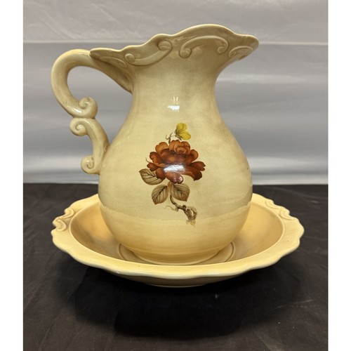 Vintage ironstone wash pitcher - vintage,