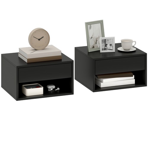 Homcom floating nightstands - homcom,