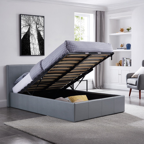 Small double bed 4ft storage - bed,