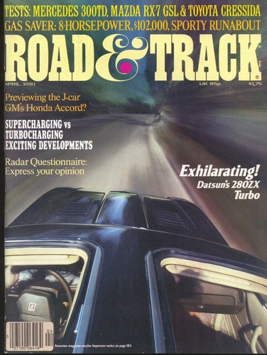 Road track magazine april - &,