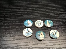 6 x Nautical Buttons -  ideal