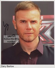 Gary Barlow    8 x10" (20x25 cm) Autographed  Signed Photo