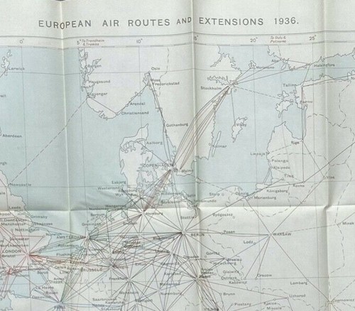 European air routes - european,