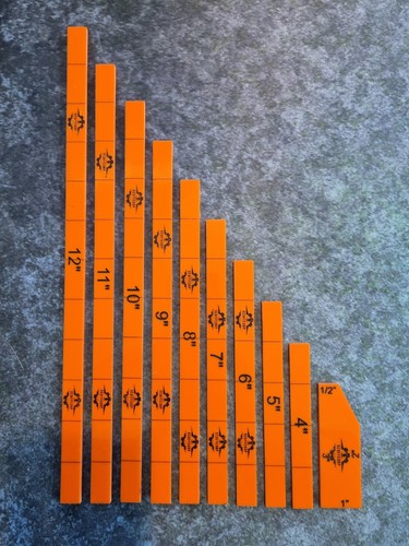 Orange acrylic measuring - orange,