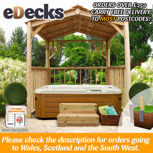 Hot tub wooden gazebo - hot,