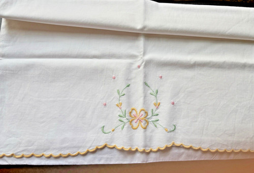 Vintage white cotton standard - white,