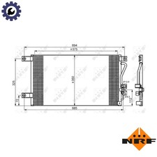 CONDENSER AIR CONDITIONING 35756 FOR MITSUBISHI SPORT/MONTERO/PAJERO/WAGON/VAN