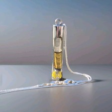 Lewis Hamilton Race Used 2019 Abu Dhabi Mercedes F1 engine oil Silver necklace