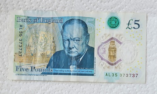 Bank england pound note - 5,