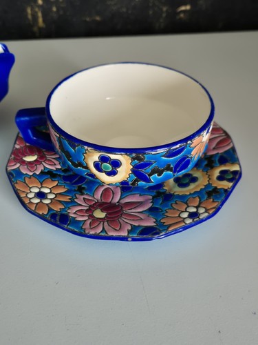 Emaux longwy enamel cup - enamel,