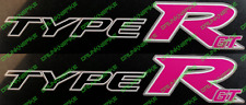 Honda Civic Type R GT FN2 FK2  Vtec hot pink x2 Side Panel skirt Stickers k20