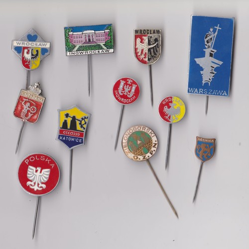 Vintage poland pins - poland,
