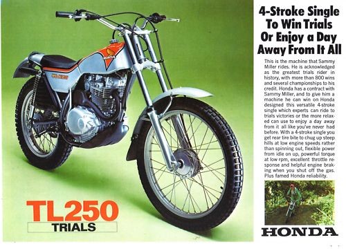 1975 honda tl250 - honda,