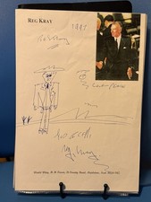 Kray twins signed - signed, card