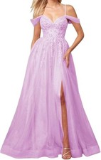 Lace Applique Bridesmaid Dress