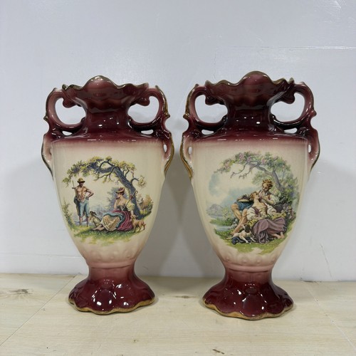 Antique staffordshire twin - staffordshire,