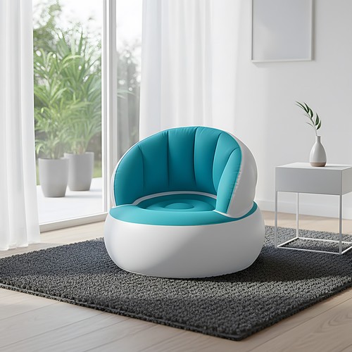 Inflatable lounger blow - inflatable, up