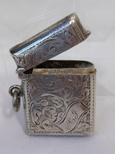 Antique Sterling Silver Vesta