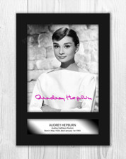 Audrey Hepburn A4 signed