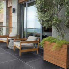 72 BRADSTONE MODE PROFILED GRAPHITE PORCELAIN TILES 595X295mm  DEL INC  23575