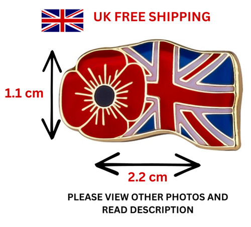 Red poppy union flag - ,