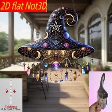Witch Hat Crystals Stars Moon