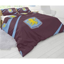 Aston Villa FC Double Duvet Set, Birthday, Xmas, Gift Official Merchandise