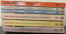 6x Spike Milligan 1980's Penguin Books Bundle Lot - War Memoirs/Novel