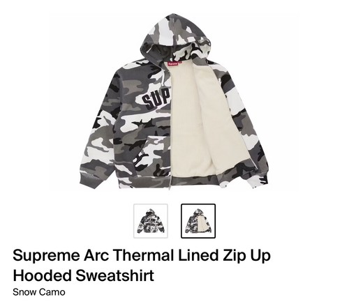 Supreme arc thermal - arc, zip