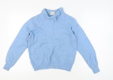 Poppy Women's Blue Mock Neck