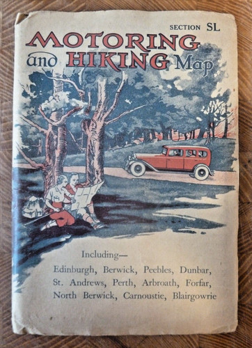 Motoring hiking map section - &,