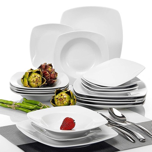 18pc square dinner set - dinner,