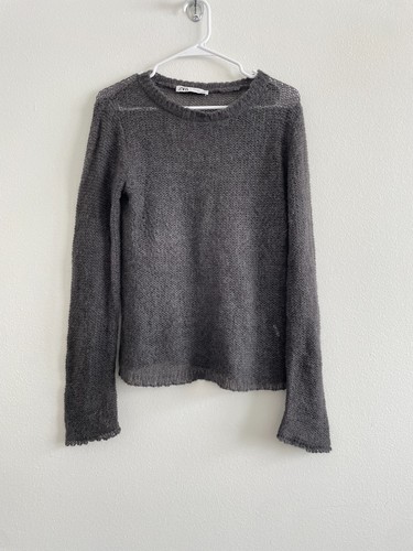 Zara sweater women gray open - m,