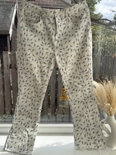 PRIMARK White Blue Floral High