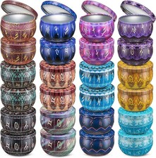 UK 24pcs DIY Candle Tins