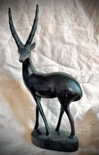 VTG Hand Carved Wooden Gazelle