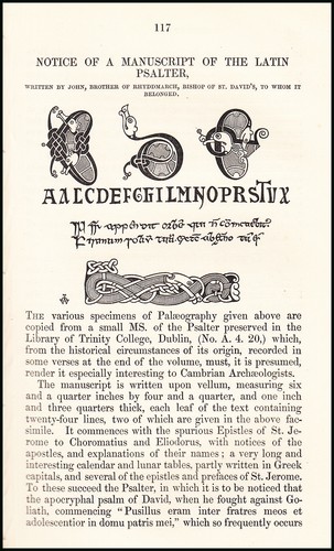 Notice manuscript of the - of,