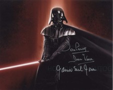 JAMES EARL JONES and DAVE PROWSE - Star Wars (Beckett) GENUINE SIGNED AUTOGRAPH