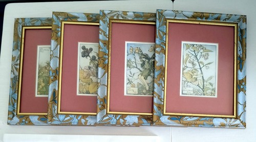 Vintage framed flower - 4, x