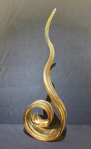 Large hgt amber glass - large,