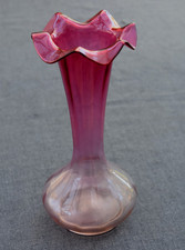 Antique Cranberry Glass Vase