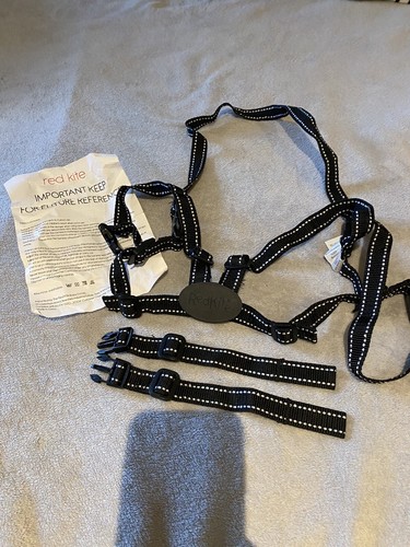 Red kite harness and reins - red,
