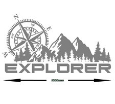 COMPASS & MOUNTAINS EXPLORER STICKERS GRAPHICS DECAL CAMPERVAN MOTORHOME TRANSIT
