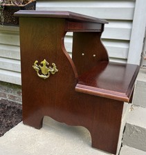 Vtg Mahogany Bed Steps
