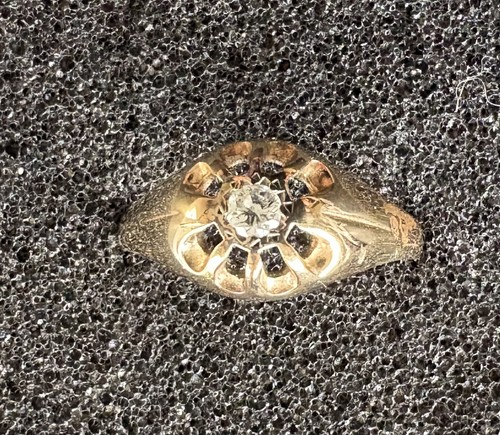 Gents 9ct gold diamond - gents,