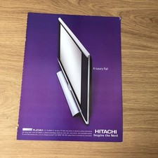FASH04 MAGAZINE ADVERT 12X9 HITACHI PLATARA 32” PLASMA TV