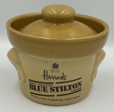 Vintage Harrods Stoneware Blue